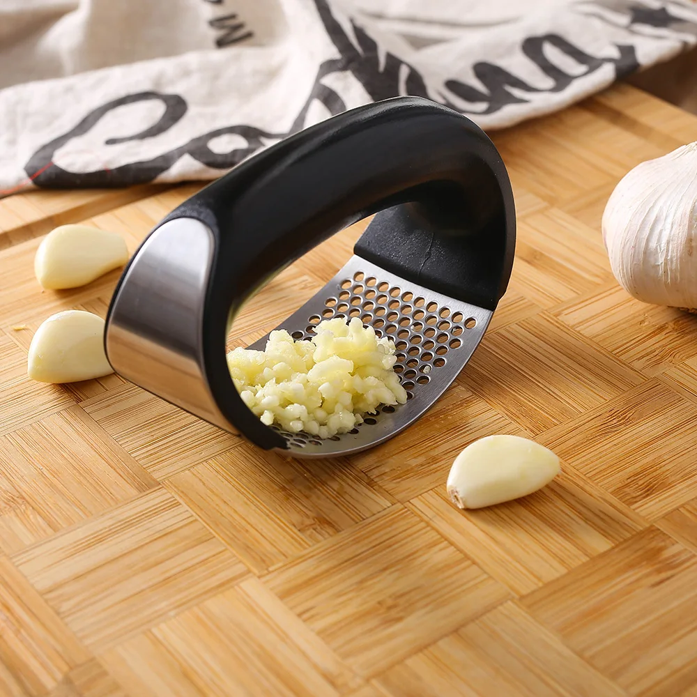 Stainless Steel Garlic Press Manual Garlic Mincer Chopper Garlic Press Rocker