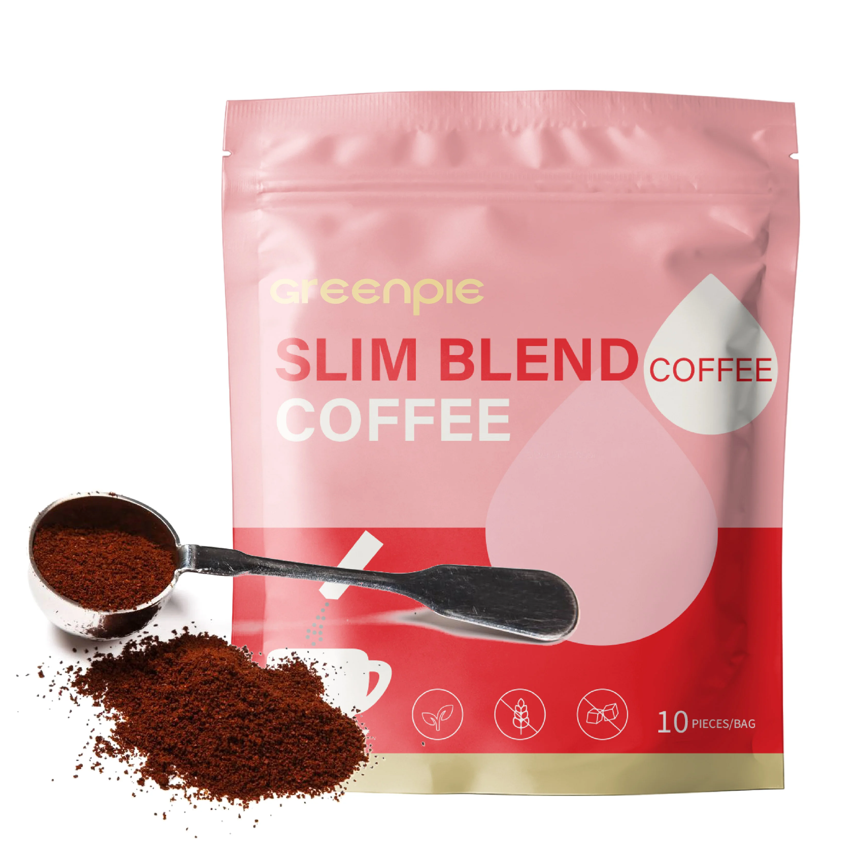 Greenpie OEM Dietary Fiber L-carnitine Diet Coffee Skinny and Burning Fat Instant Coffee Powder