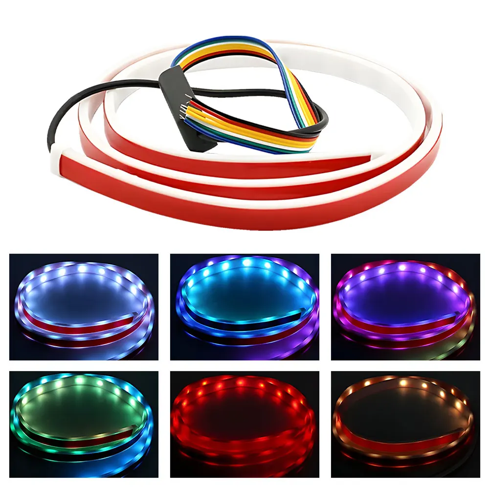 Qidewin led truck lamp 30/45/60cm 12V Soft Article Lamp LED Strip Lights DRL Atmosphere Light waterproof