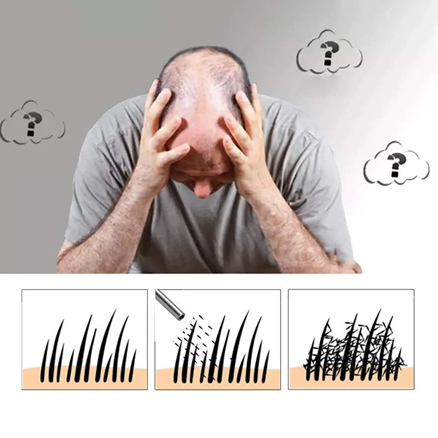 Refillable Hair Salon Powder Spray Bottle Barber Hair Fiber Applicator Glass Talcum Powder Container Hairstyling Supplies