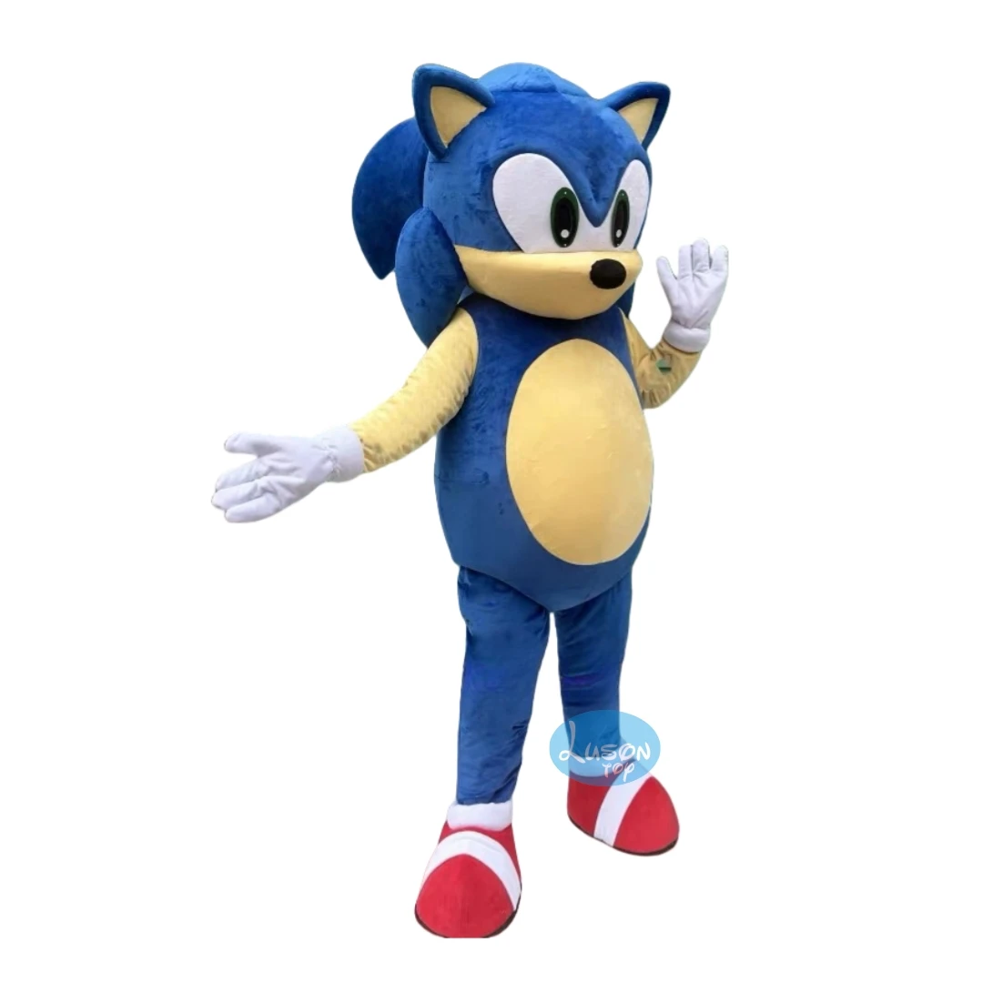 MOQ 1 Piece Professional Sonic Cosplay Hedgehog Character Mascot Costume Party