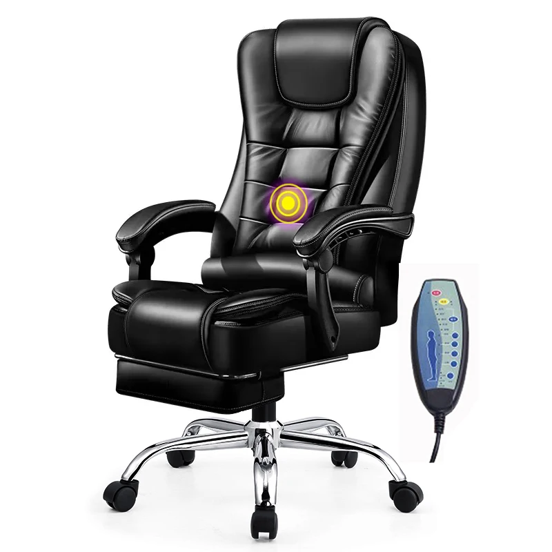 Luxury Boss Leather Massage Revolving Recliner Swivel Office Chair