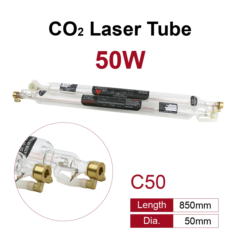 Zurong ZRC Series Co2 Laser Tube Long Lifespan New Production 40W 50W 60W 80W 100W 130W 150W 170W