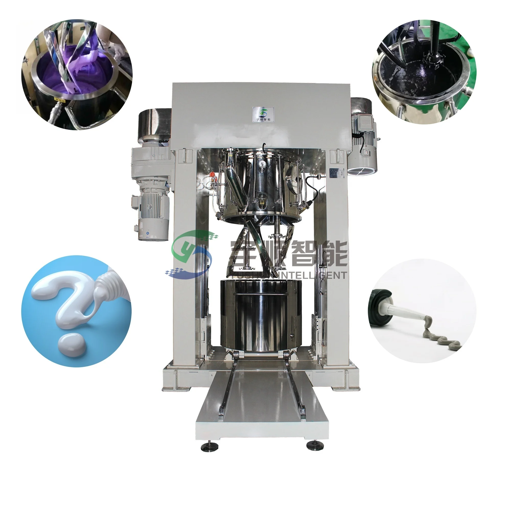 Pilot Double Planetary Dispersing Mixer High Viscosity Liquid Mixer Double Planetary Mixer For Manufacturing Paint