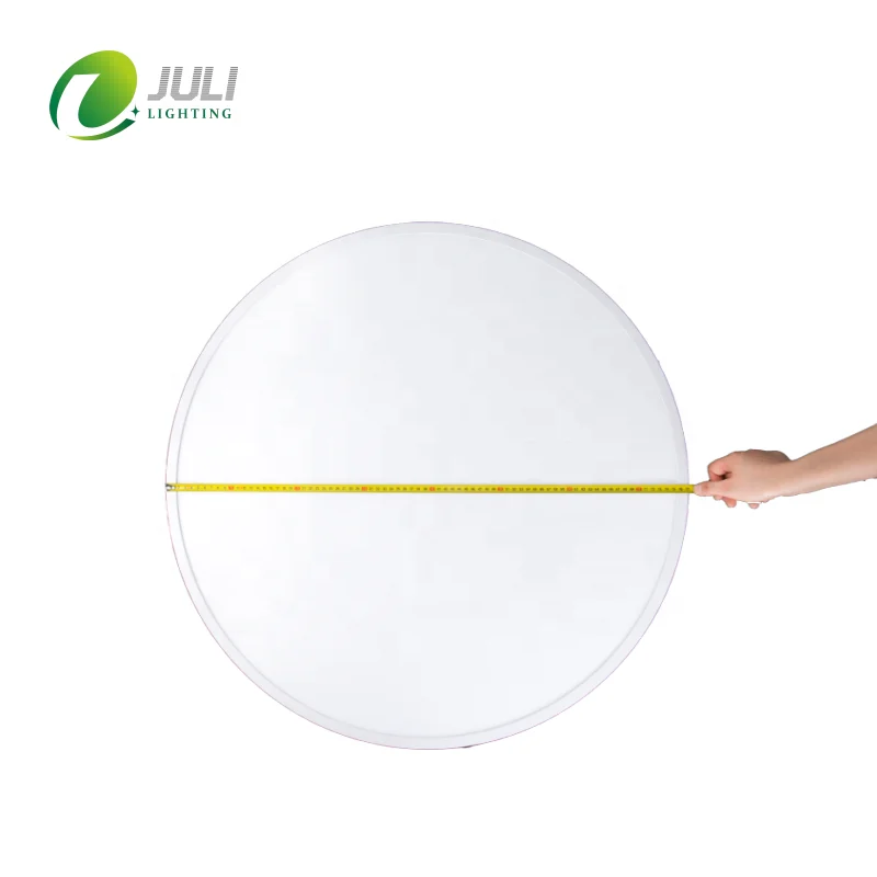 PMMA big round black white frame color surface mounted led panel light with aluminium frame