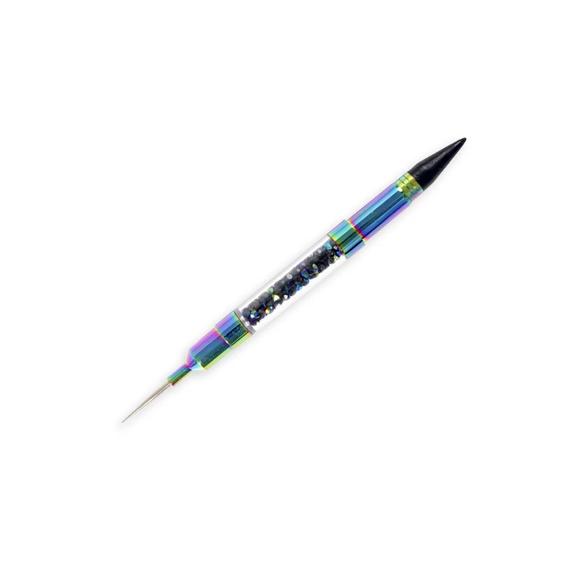 2024 Hot sale product Dual-ended Nail wax dotting tool rhinestones picker pen nail art dotting pen