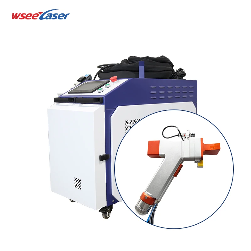 High Speed 2000W Pulse Lazer Cleaning Machine  Fiber Laser Cleaner Rust Removal