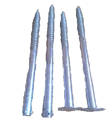 Customized galvanized steel ground screw piles for solar mounting system earth ground screw anchor price
