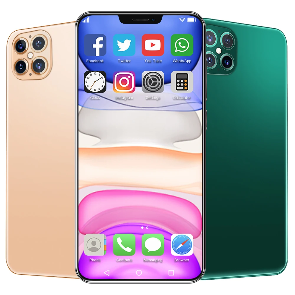 
Wholesale Cheap Mobilephone i12 Pro 12+512GB Deca Core 6.6 Inch Smart Phone 