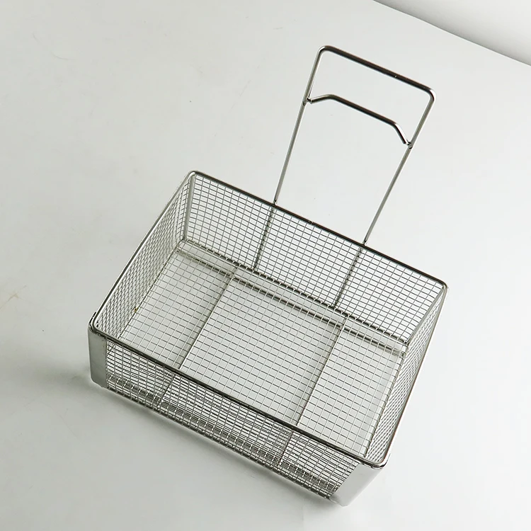 Customized Farmhouse Metal Wire Mesh Food Organizer Storage Bin Basket with Handles Under Shelf Hanging Wire Storage Basket
