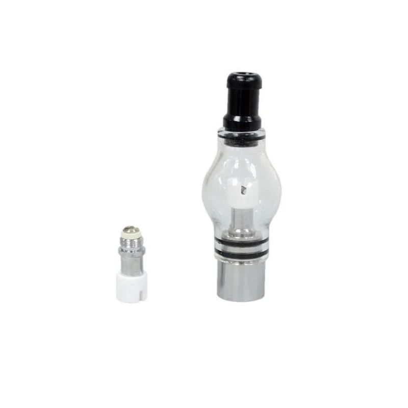 
510 thread batteries Glass Globe Atomizer Dry Herb Vaporizer Replaceable coil head Wax Vapor Tank 