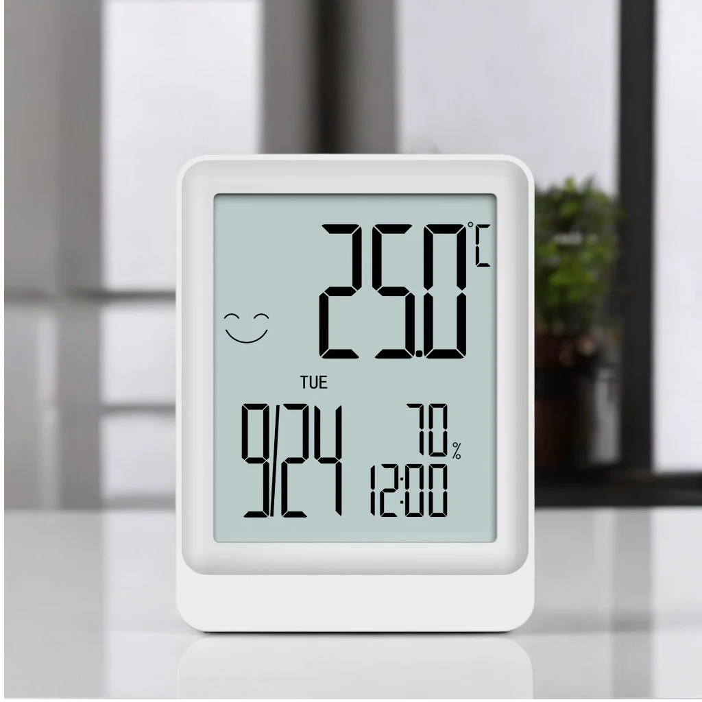 Custom Logo Room Thermo Hygrometer Thermometer Temperature Humidity Monitor Digital Indoor Thermometer