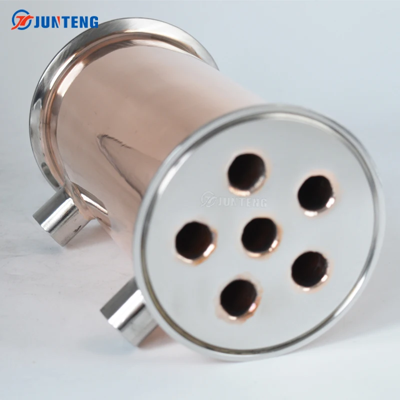 Красный медный дефлегматор спиртовой дистиллятор машина рефлюкс дистилляции конденсатор башня