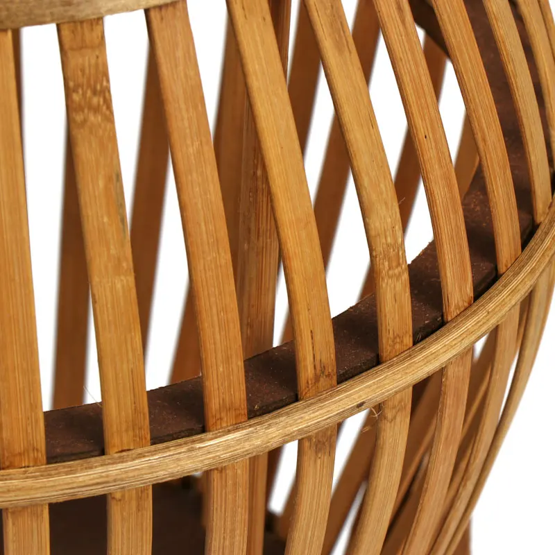 New Product Two Size Natural Rattan Planters For Indoor Plants With Stand Flower Planter