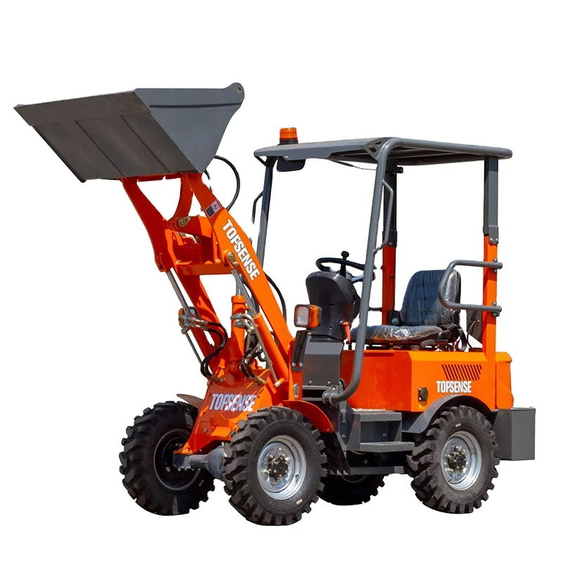 Hot sale Topsense electric mini 0.4 ton front shovel wheel loader