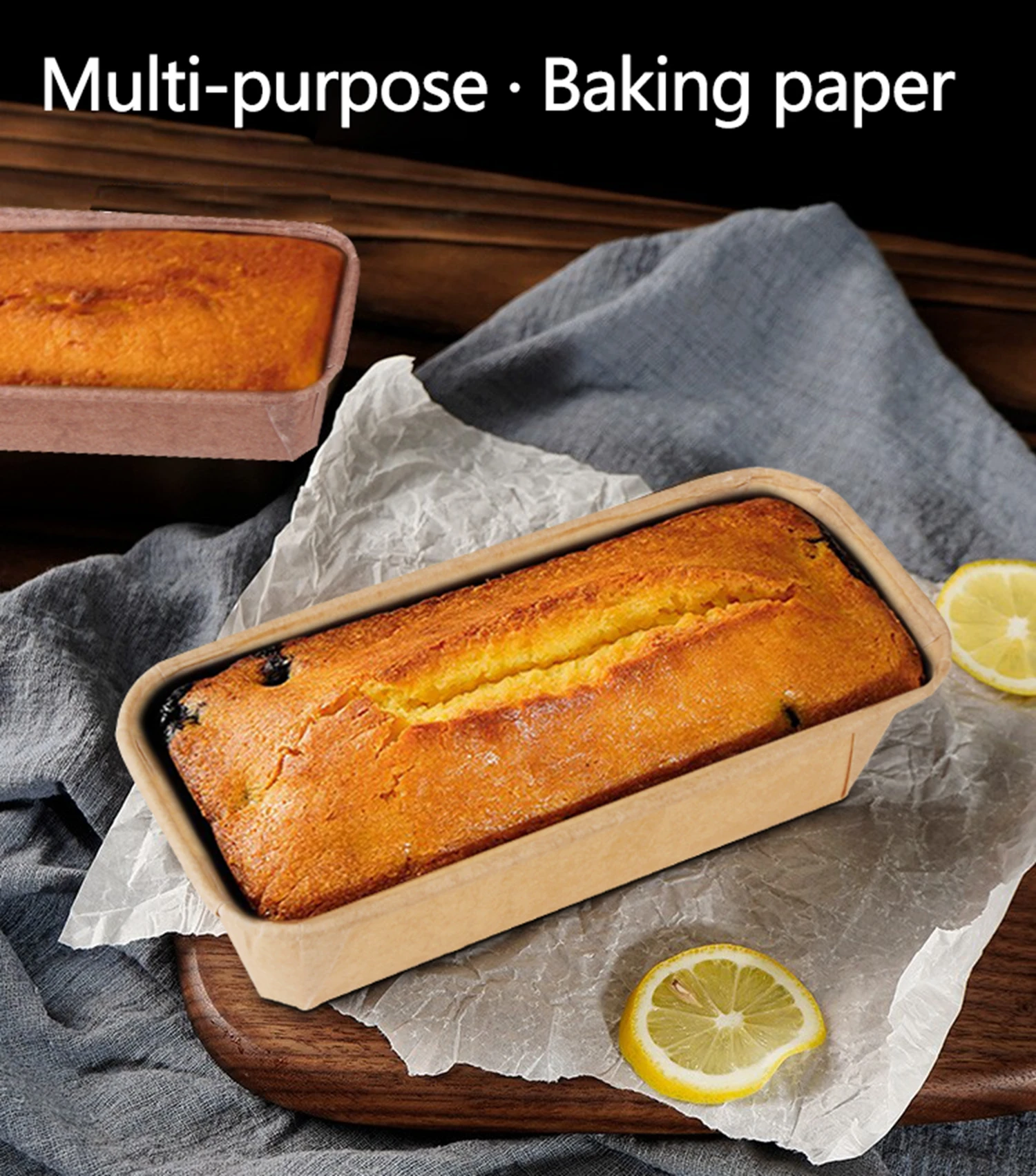 Одноразовые на заказ жиронепроницаемые бумажные формы для выпечки французского хлеба прямоугольные