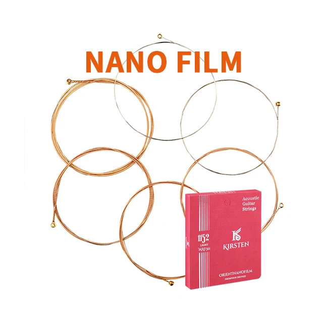 OEM заводская цена Высококачественная высокоуглеродистая Нержавеющая сталь шестиугольная медная 1253 ориентированная нанопленка струны для акустической гитары