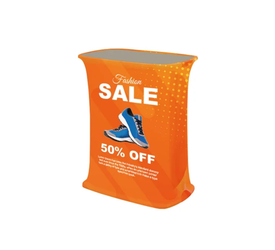 Pop up Advertising Booth Promotion Counter Table Hydraulic Podium Desk With Carry Bag