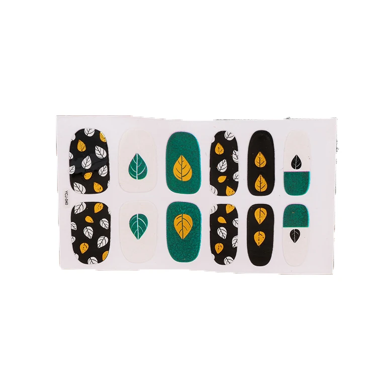 2019 chinese wholesale glitter nail arts design, nail stickers, nail wrap