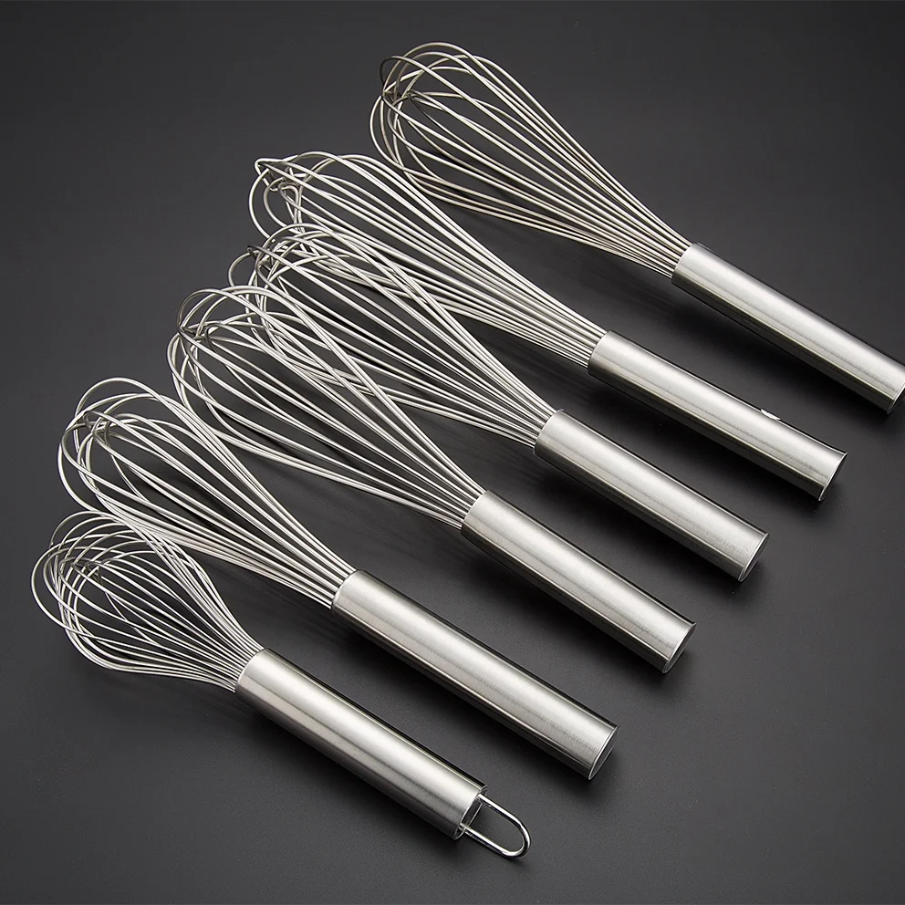 Лидер продаж на Amazon, недорогие отличные кухонные аксессуары, ручной венчик из нержавеющей стали, вращающийся баклажан