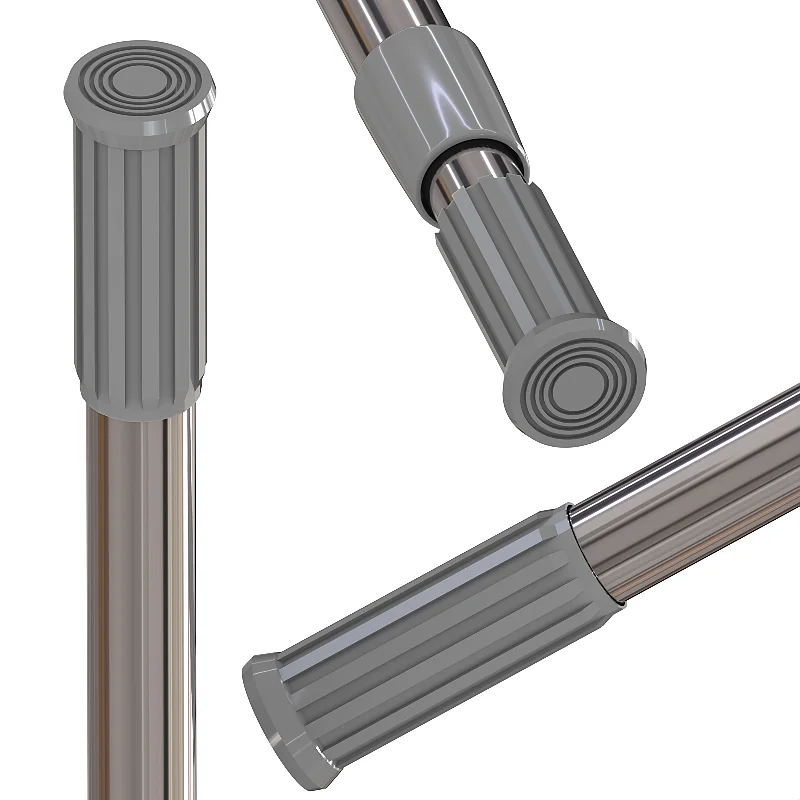 Modern stainless steel retractable blinds curtain rod for study room without punching