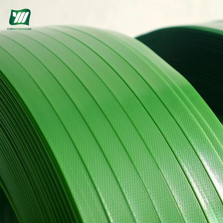 
Зеленый тисненый поддон упаковка обвязки пластиковый ПЭТ ремень для упаковки 