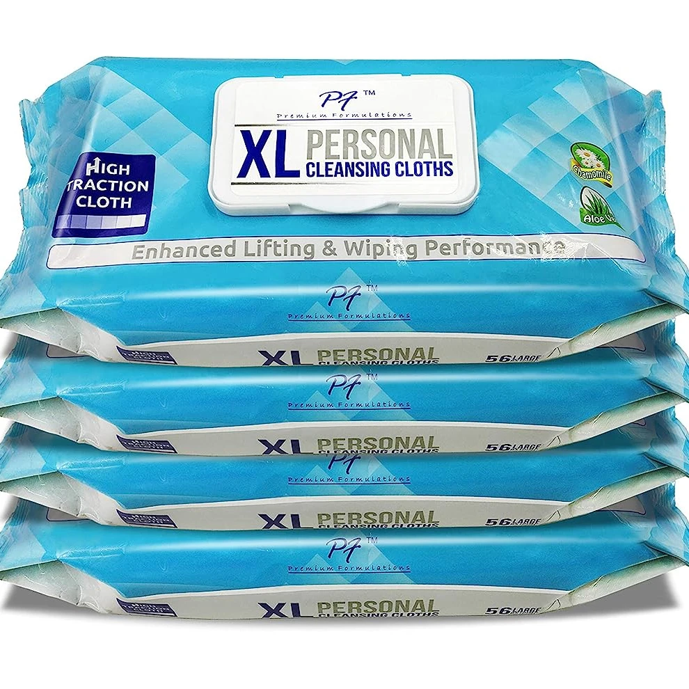 Adult Wet Wipes Disposable Patient Washcloths Wet Wipes for Incontinence and Cleansing for Elderly Large Size Wipes