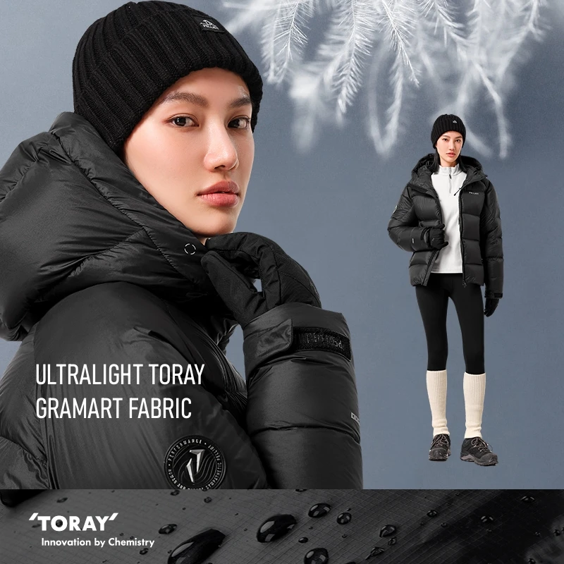 900 Fluffy 95% Goose Down Jacket 2024 Winter New Design Unisex Warm Windproof Puffer Jacket High Performance Custom Logo Outdoor