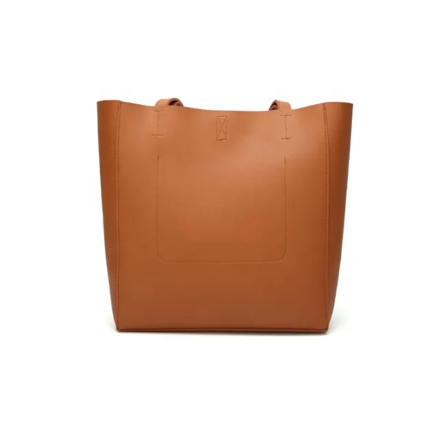 trendy plain leather handbag mini tote bags