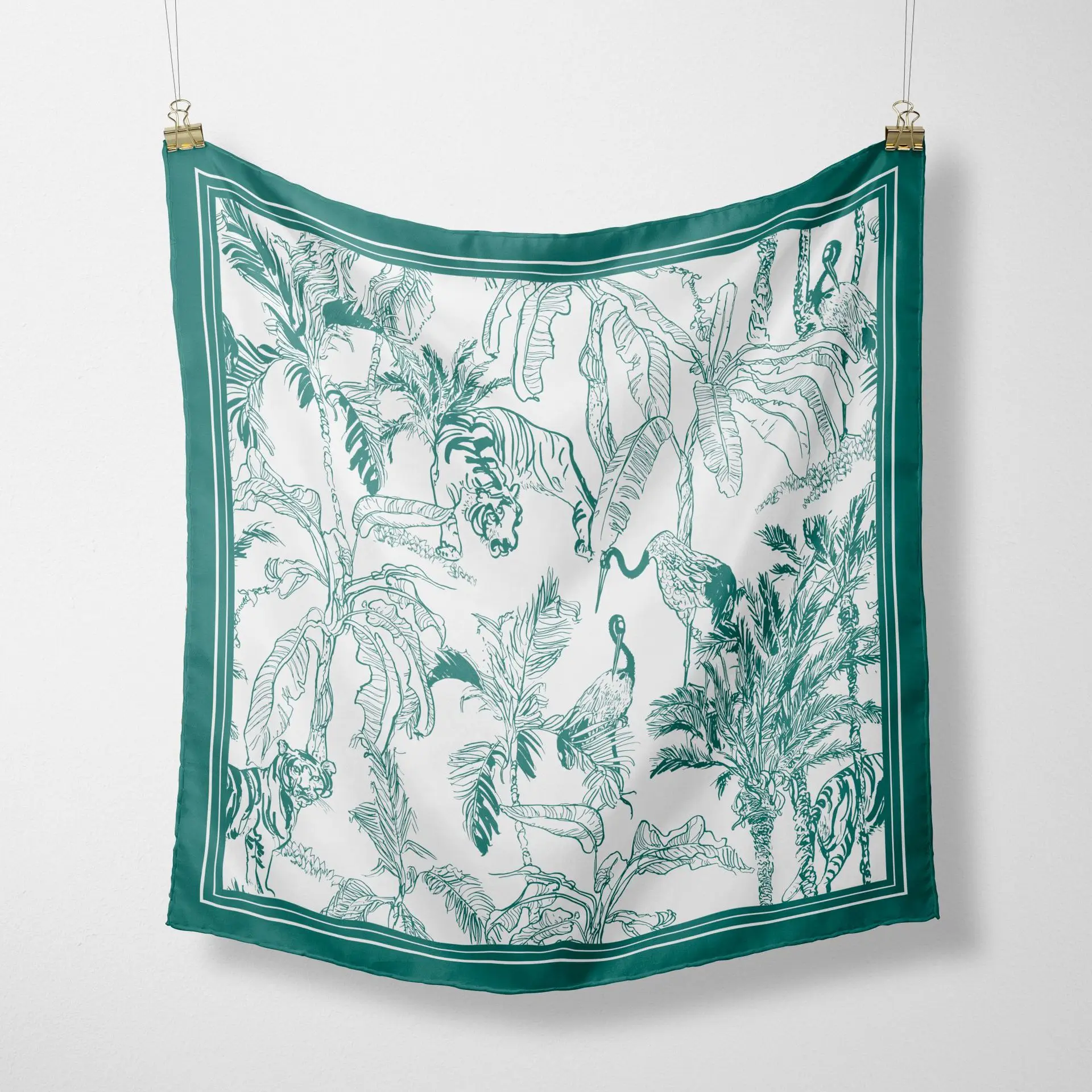 Женский шарф из 100% шелка, 97*97 см