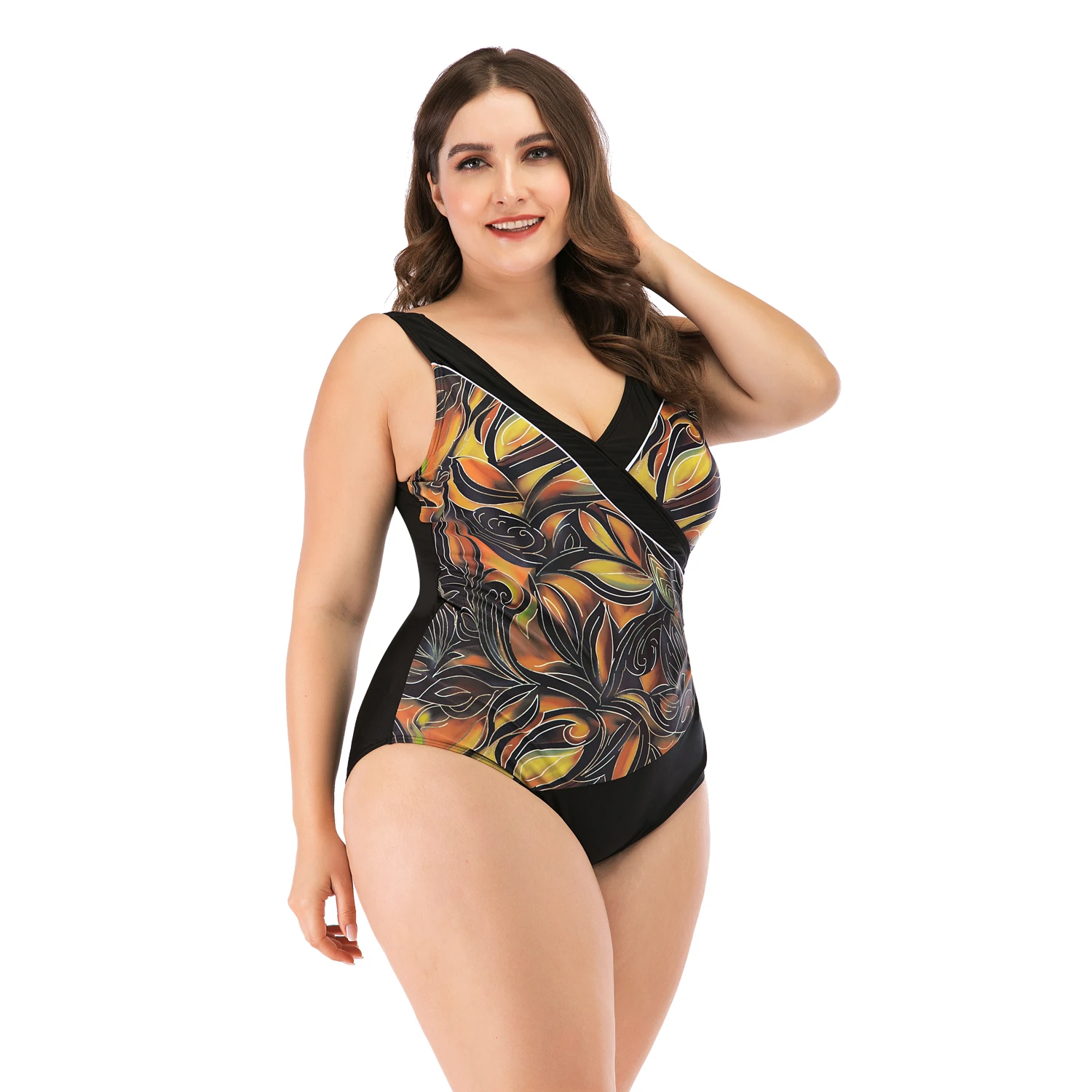 Plus Size Push Up Women Hight Waist Bikini Set Swimsuit Bathing Suit Beachwear Large Size Swimwear