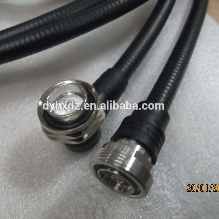 LOW PIM 5 Meters ,1/2 superflex cable , jumper cable with 7/16 din male to din 7/16 female