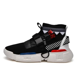 2019 New models hook loop high to help basketball shoes mesh breathable lightweight sneakers,wholesale sports shoes men