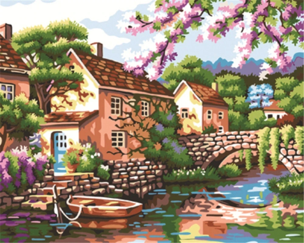 Custom Seascape Designs DIY Digital Oil Painting by Numbers