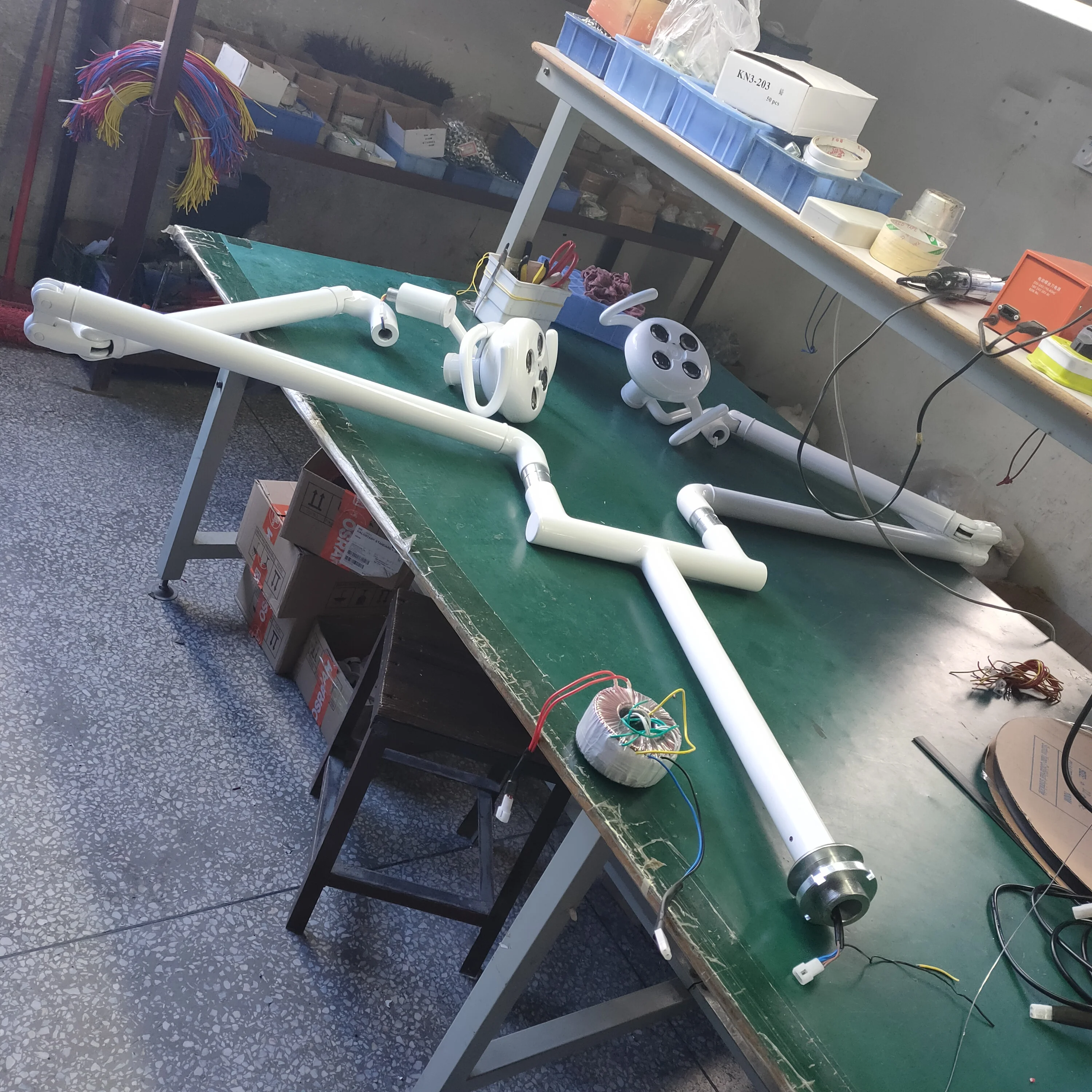 Dental Double flex arm for dentist operating microscope dental operating lamp light chair