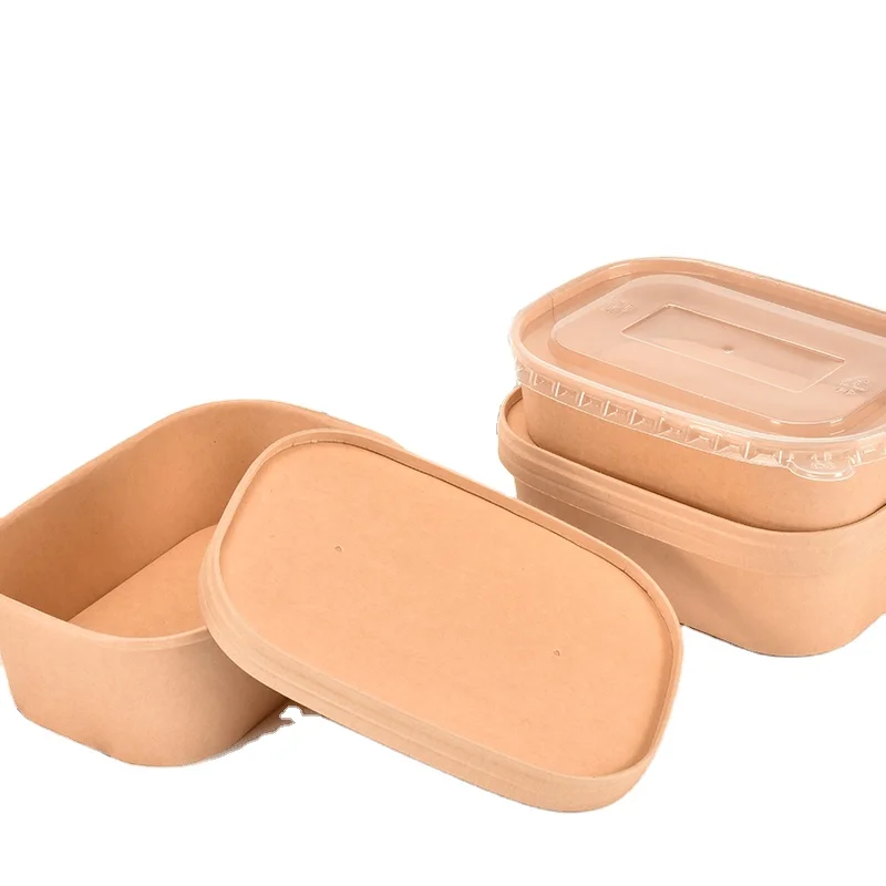 Yogurt ripple kraft paper soup cup white lined food container bowl tub for ice cream