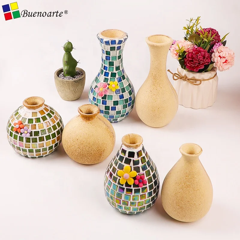 DIY bottle base for glass mosaic tile Craft creative hobbies and painting decoration Craft Hobby Arts Decoration