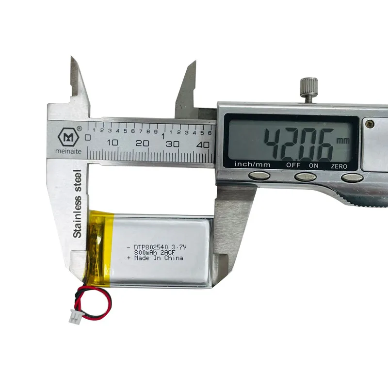 3 7 v батарея DTP802540 800mAh li ion литиевая производитель