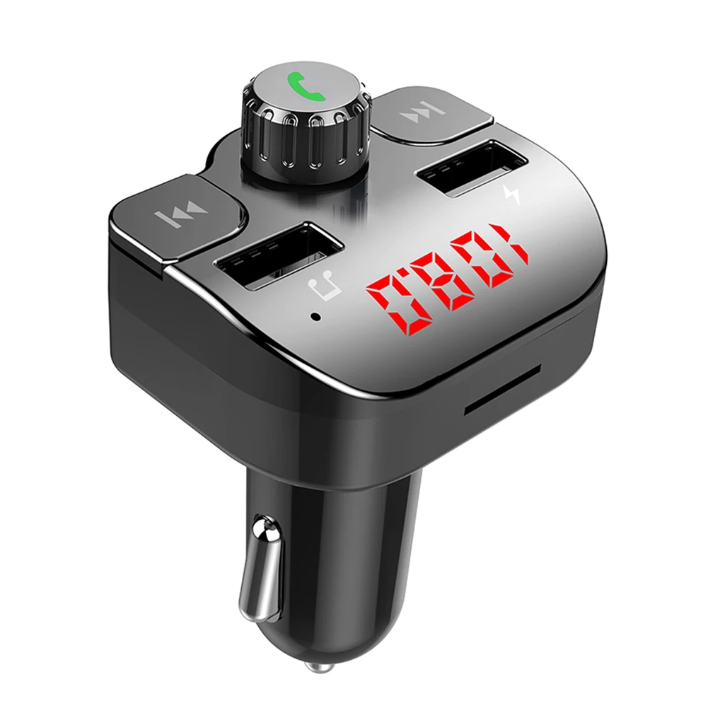 G15 FM передатчик Dual USB с хэндс-фри MP3 плеер с зарядное устройство для автомобиля с двумя портами USB QC3.0 устройство для быстрой зарядки