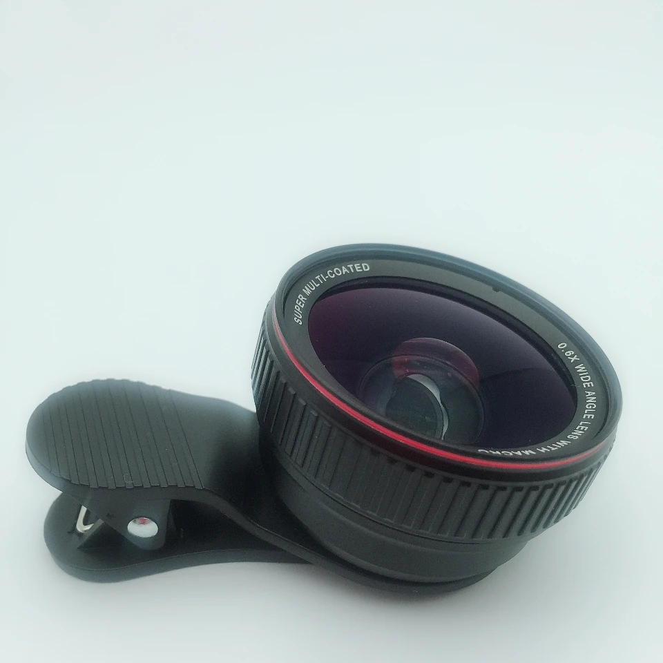  2019 360 короткое видео Magic Camera Phone Lens 2 в 1 0.6X широкоугольная Макро Камера для