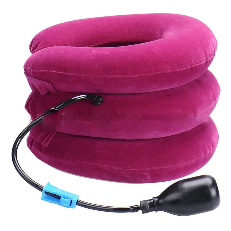 
QIBU High Quality Soft Inflatable Neck Pain Cervical Neck Traction Neck Cervical Traction Device Pillow Acupuncture 