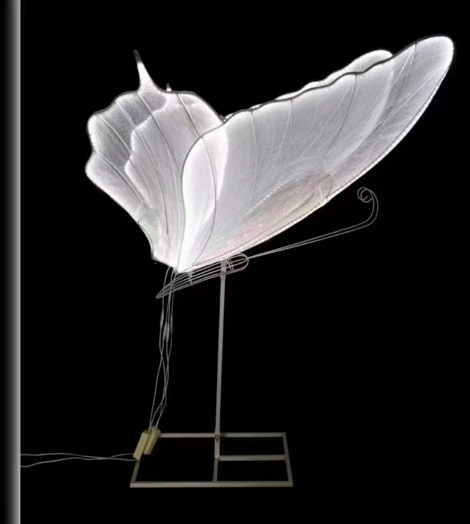 Wedding hall hanging butterflies Glowing butterflies Open and close the butterflies