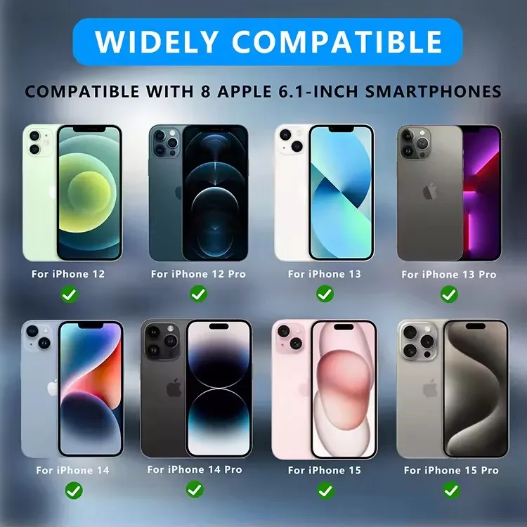 Underwater Dry Pouch Waterproof Phone Case&Bag For IPhone 12 to 15 pro max 6.7 inch models with built-in screen protect