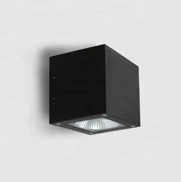 200X200X200H,200X200X300Hmm 20W,30W,40W,50W,60W,100W Black Outdoor Decorative Wall Lighting