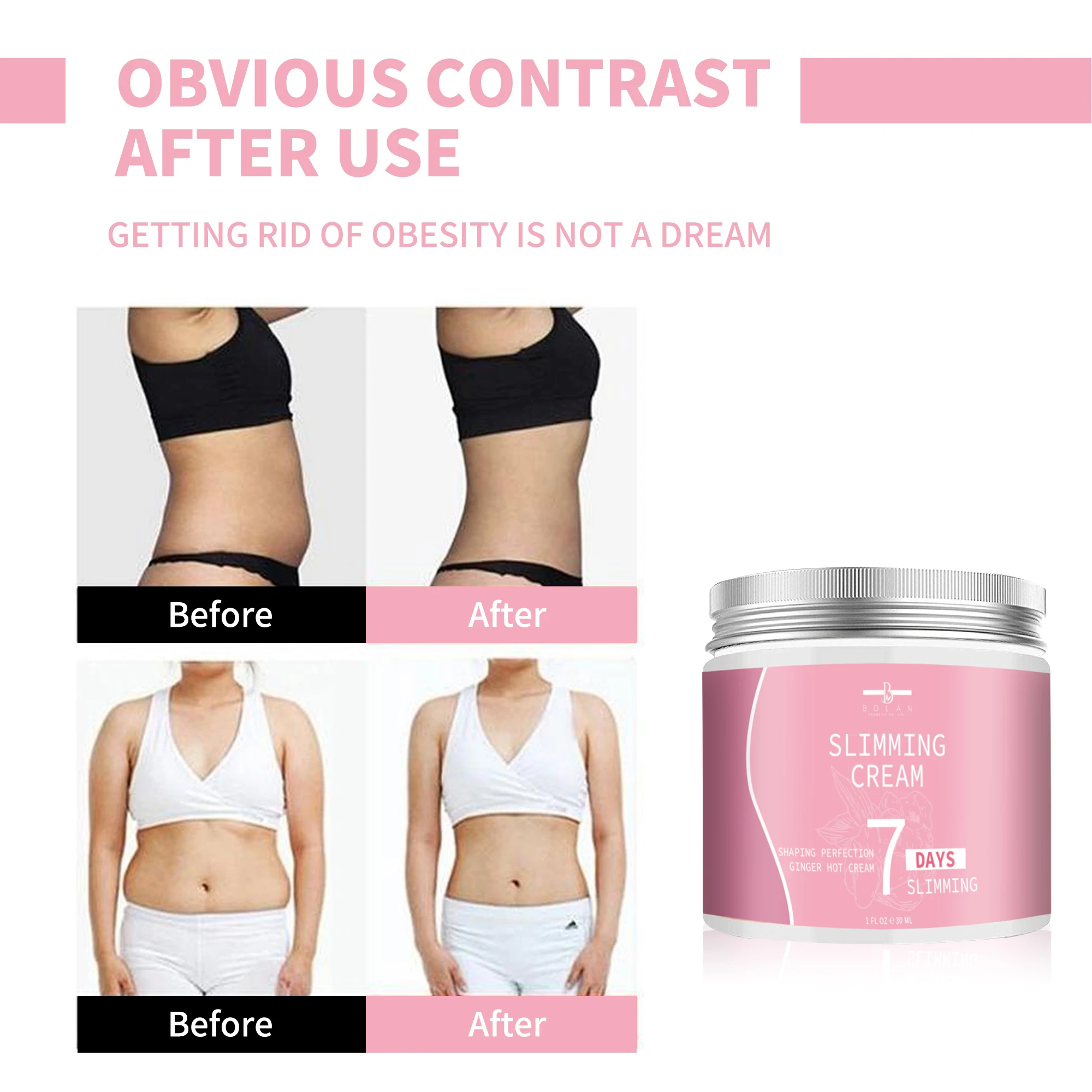 Wholesale natural organic 7 days quickly anti cellulite hot cream body slimming stomach fat burn tummy Slimming Cream for women