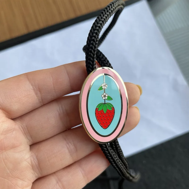 Kunshan China metal craft Manufacturer high quality wholesale factory price bolo tie custom enamel bolo tie