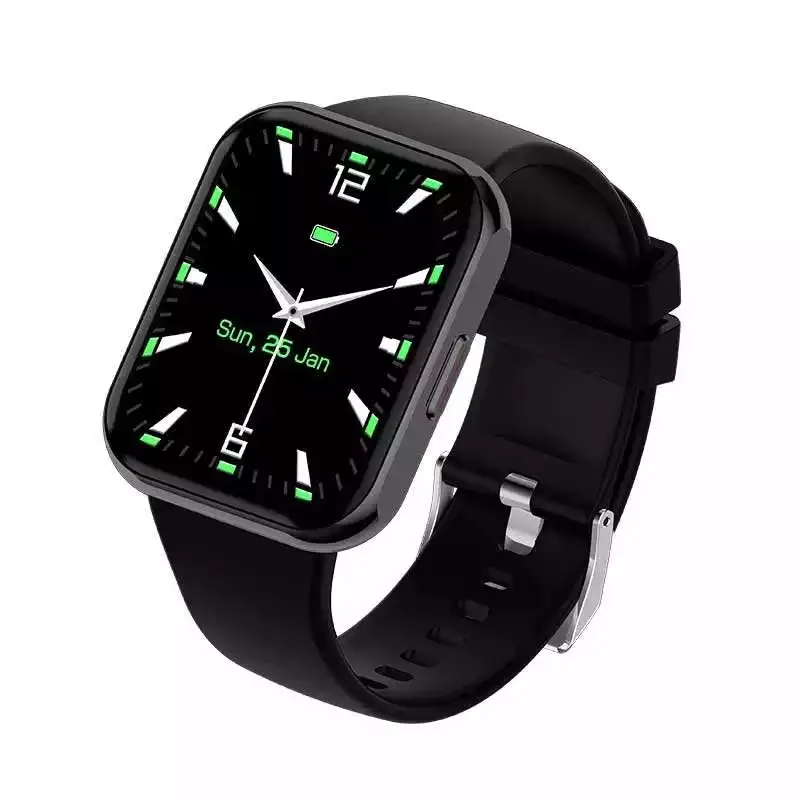 Factory Price H66 1.85 inch Full Screen Thermometer, Spo2, Heart Rate, Blood Pressure Monitor Smartwatch Fitness Tracker