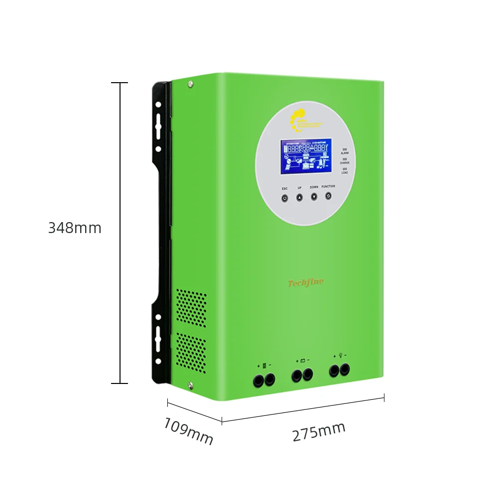 Techfine настенного монтажа 12V 24V 48V 100A автоматическая Настройка со слежением за максимальной точкой мощности солнечное зарядное устройство