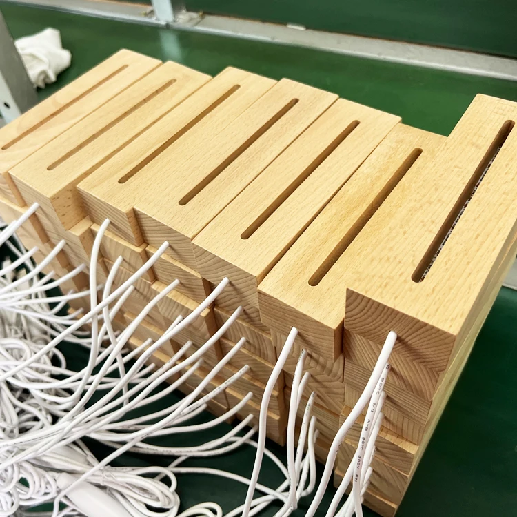 Rectangular Wooden LED Lights Display Base Stand 3D Plexiglass Lamp Wholesale Sturdy Wood LED Display Light Base Holder Stand