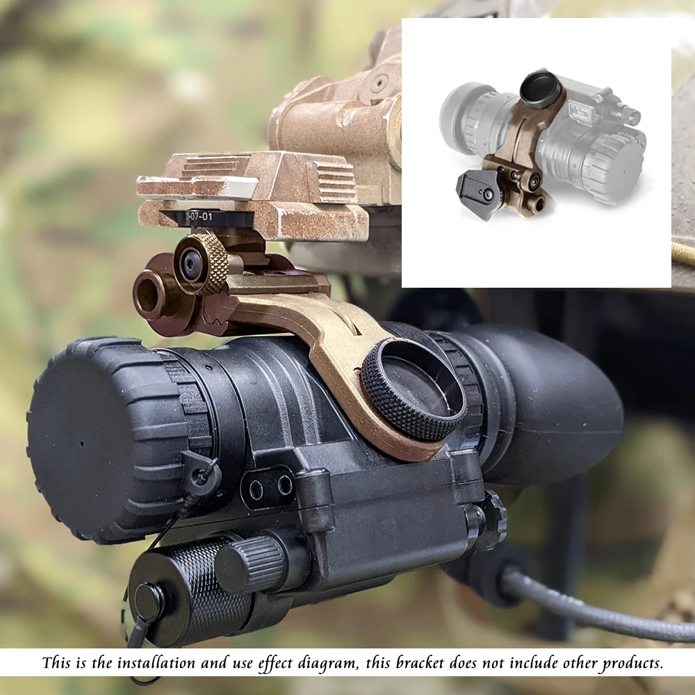 2024 Tan PVS-14 Helmet Night Vision J-Arm Adapter Mount Aluminum Light Weight